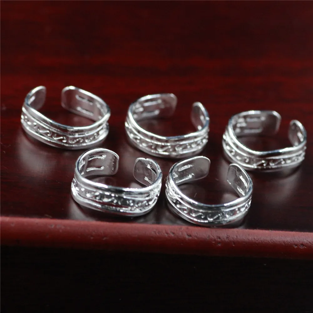 Кольцо женское серебряное в виде цветка 5 цветов J675|ring foot|women silver ringsopen ring |