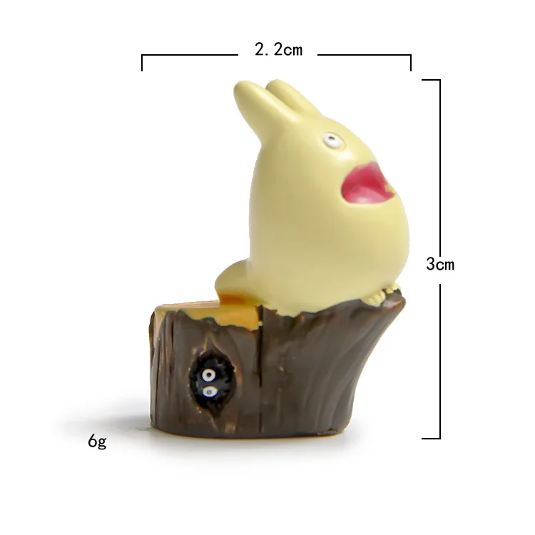 Япония стиль смолы Хаяо Миядзаки синяя фигурка totoro маленькие украшения Настольные горшечные украшения сада ремесла миниатюры подарки