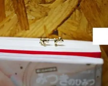 10 gold Уникальный Панк инопланетянин динозавр животное кошка собака олень Дельфин лошадь паук Ax 3D серьги-гвоздики металлические проколы серьги унисекс ювелирные изделия - Окраска металла: 10 gold