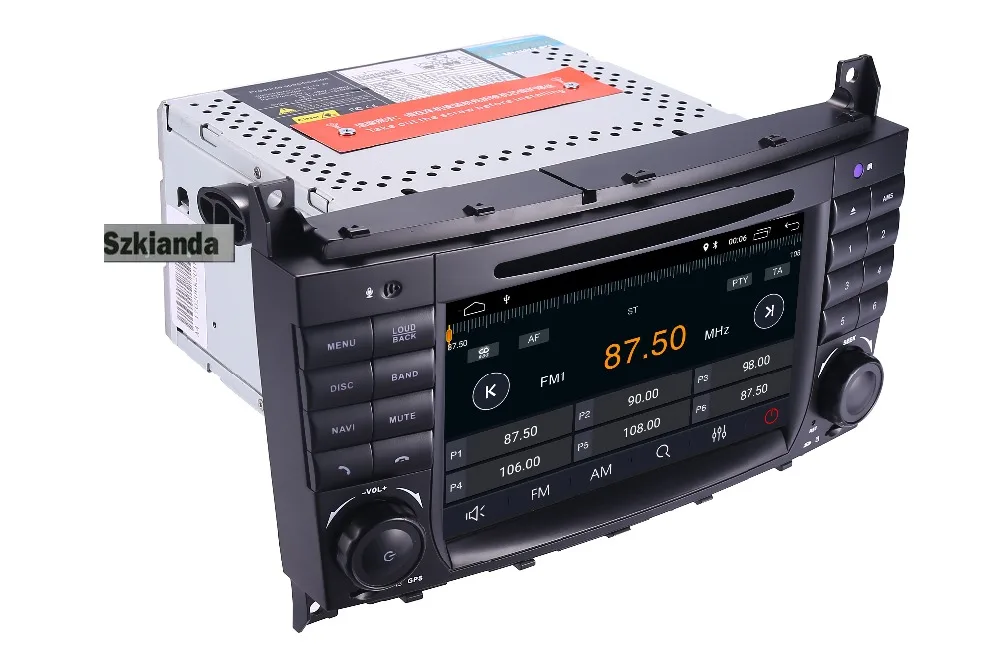 Автомобильный DVD плеер HD 1024x600 четырехъядерный Android 10 7 дюймов для Mercedes W203 android C200 C230