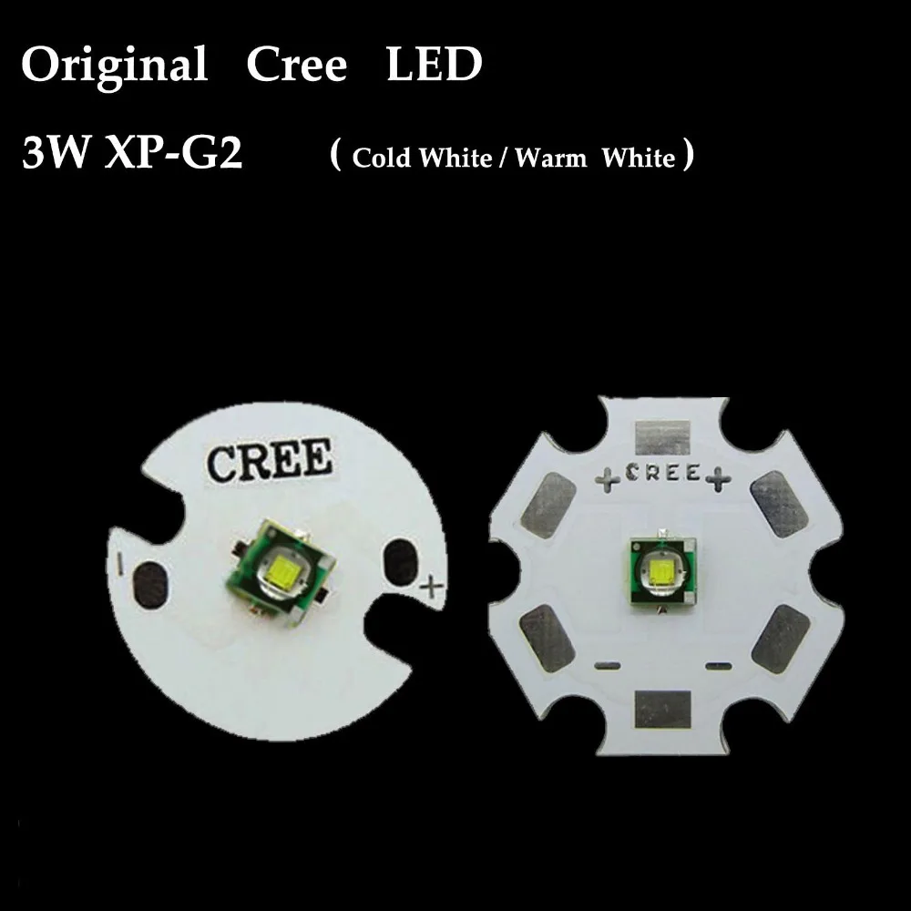 Оригинальный CREE XPE 2 XRE Q5 XTE XPG T6 L2 XHP50 XHP70 Теплый Холодный белый красный синий