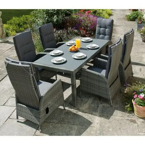 Европа удобная уличная мебель Tilbury 6 местный обеденный набор|outdoor furniture|outdoor furniture