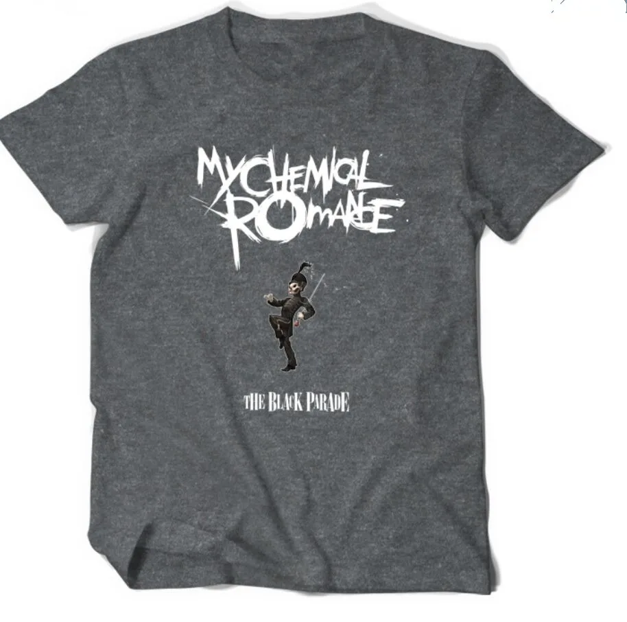 2018 My Chemical Romance Черный футболки Для мужчин Рок Camisetas Панк Футболка короткий рукав