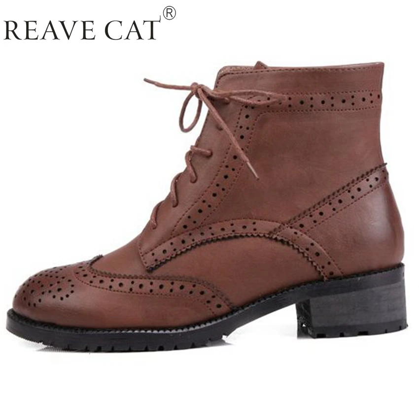 Британский стиль новое 2015 женщин зимы Sapatos femininos черный коричневый сапоги из