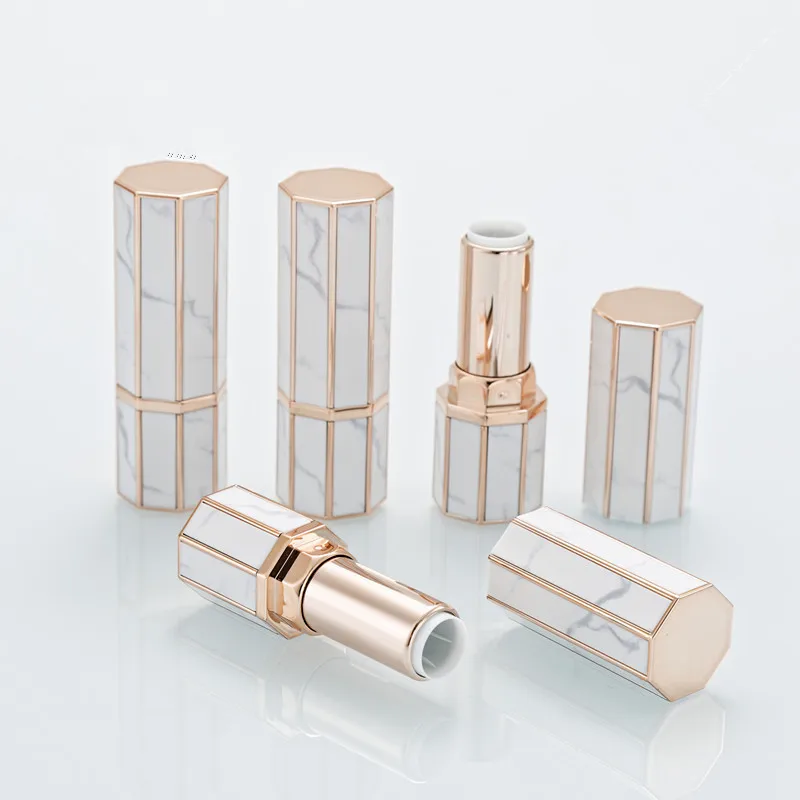 

1PCS Marble Lipstick Tube 12.1mm Diy Lip Balm Tubes Homemade Lip Stick Beauty Lipstick Balm Containers Empty Cosmetic Makeup