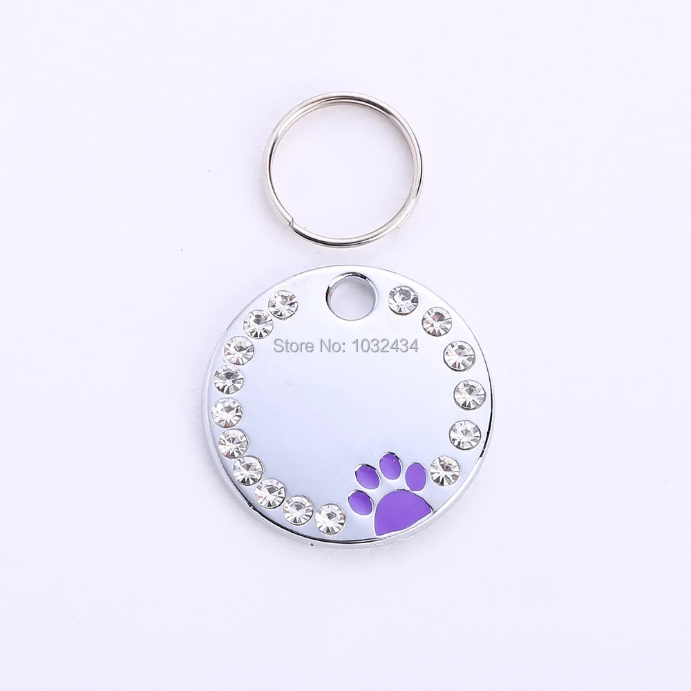 

500pcs/lot Round Zink Alloy Stamping Blank Dog Tags Pendants Tone Tag Charms Fitting For Necklace Bracelet Making