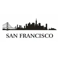 SAN FRANCISCO City Decal Landmark Skyline Wall Stickers Sketch Decals Poster Parede Home Decor Sticker