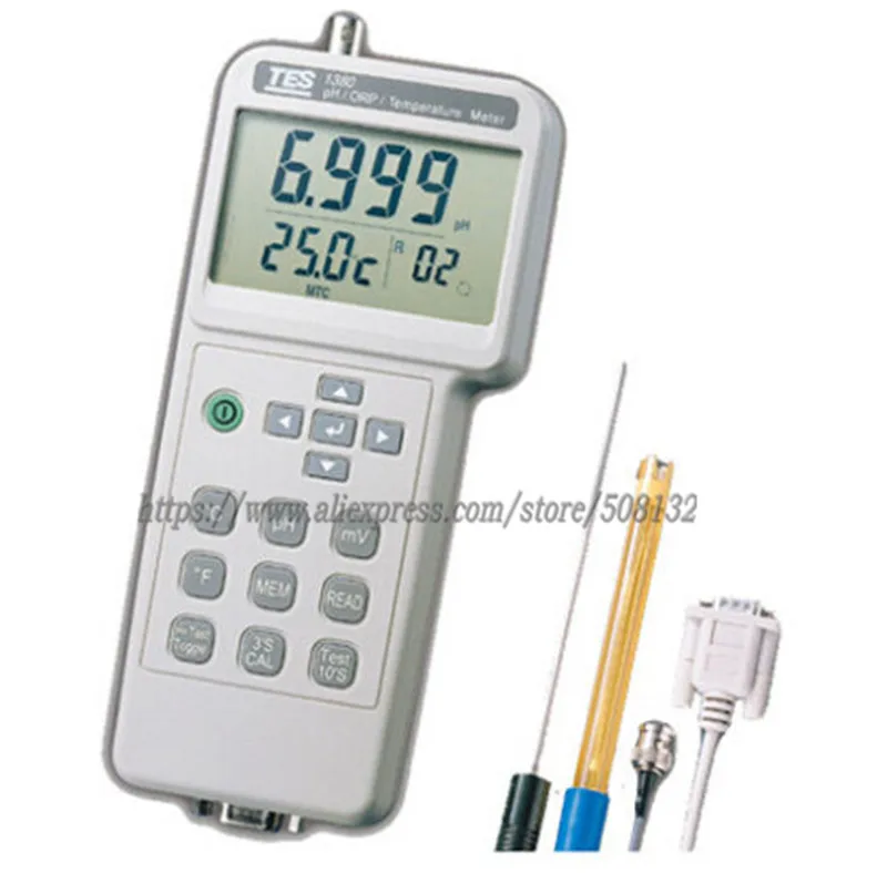 TES1380K цифровой устройство контроля pН/ОВП/Температура метр TES-1380K | Инструменты