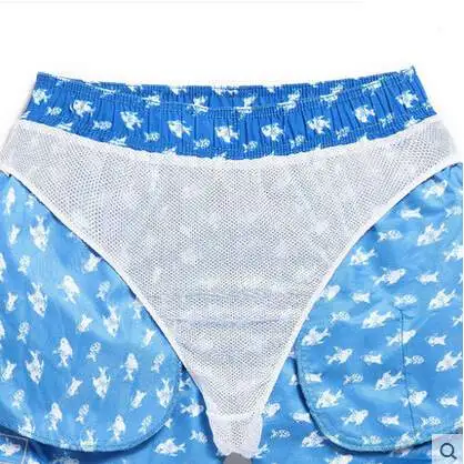 Summer Mens Print Shorts Blue Swim Beach for Man Swimwear Water Sport Quick Dry Surf Short XXXL | Спорт и развлечения