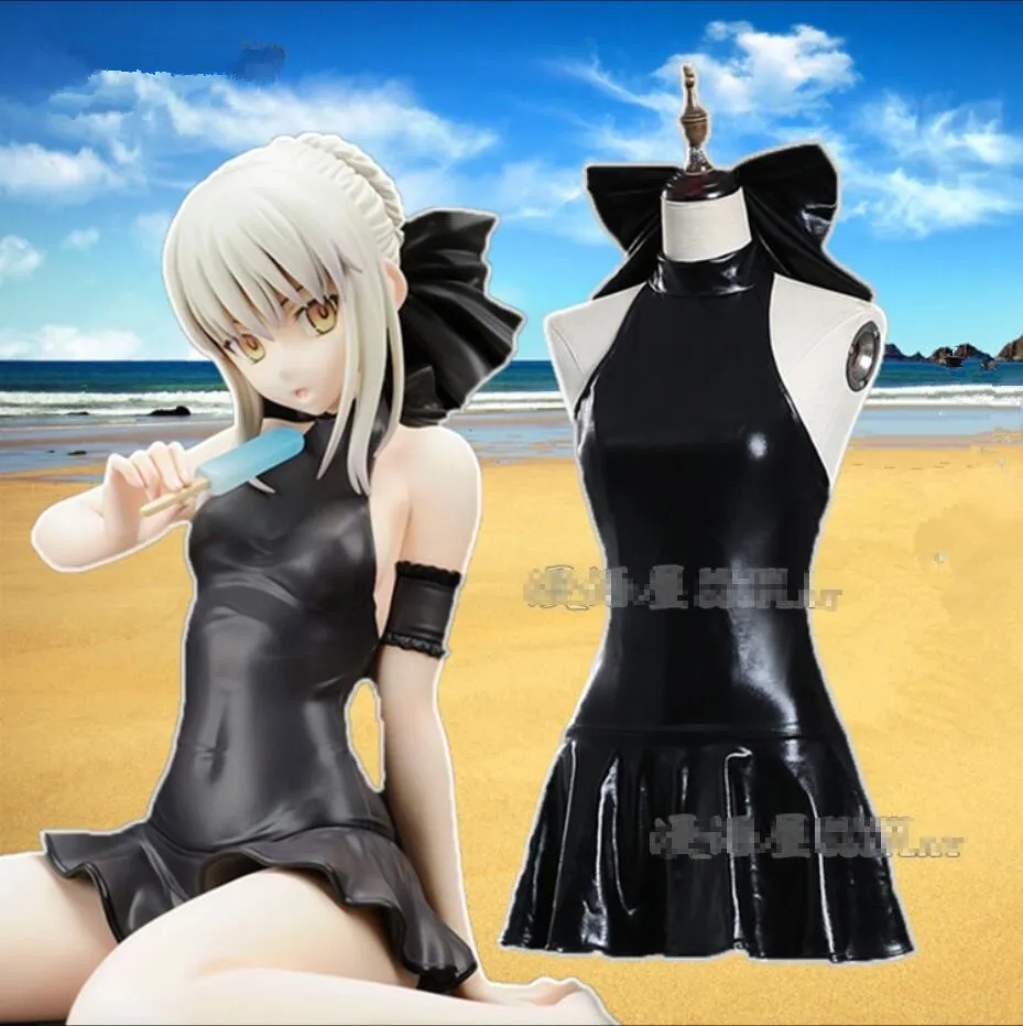 Японские Аниме Горячие fate/stay night сабля для косплея Arturia Пендрагон cos сексуальные