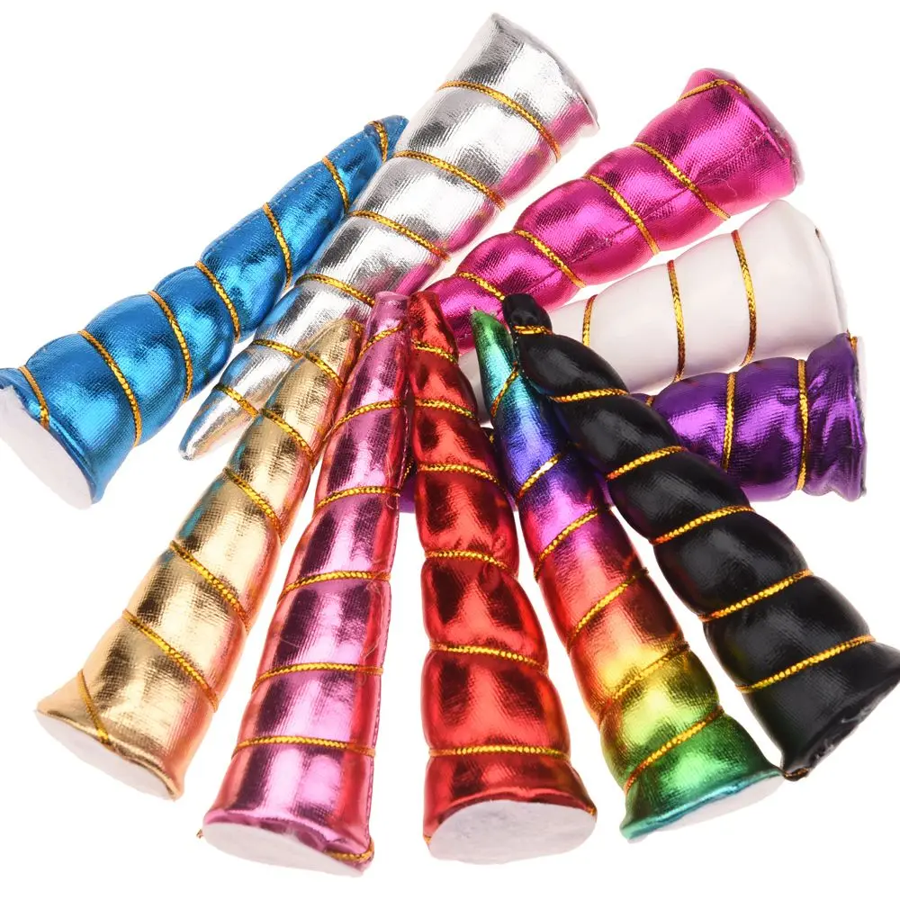 120 шт. Симпатичные 10 см мини рога единорога сделай сам Аксессуары для волос