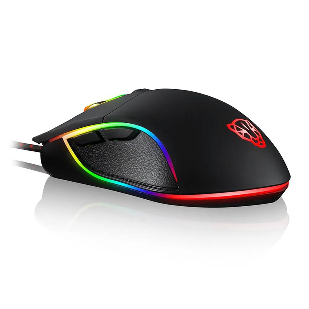 MOTOSPEED V30 игровая мышь Gamer 3500 DPI 6 кнопок светодиодный с подсветкой оптическая для