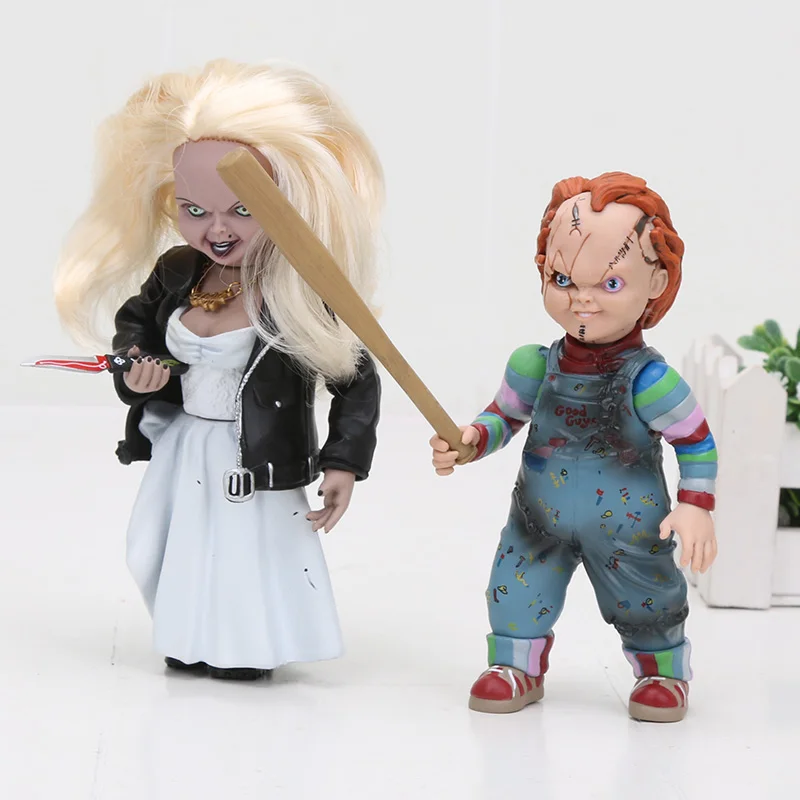 NECA страшный Чаки Фигурки игрушки ужастиков ребенка играть Невеста 1/10 весы кукла
