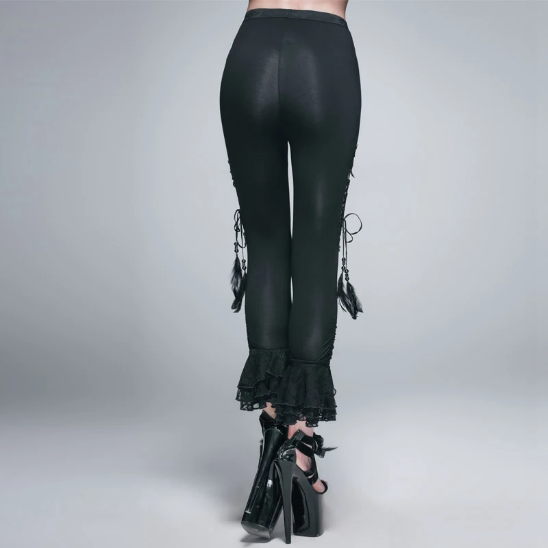 Модные женские укороченные брюки Goth Gaucho PT025