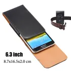 Чехол для смартфона менее 6,3 дюймов, кожаный чехол с зажимом для ремня для Galaxy MEGA i9200 i9208 i9205 A2