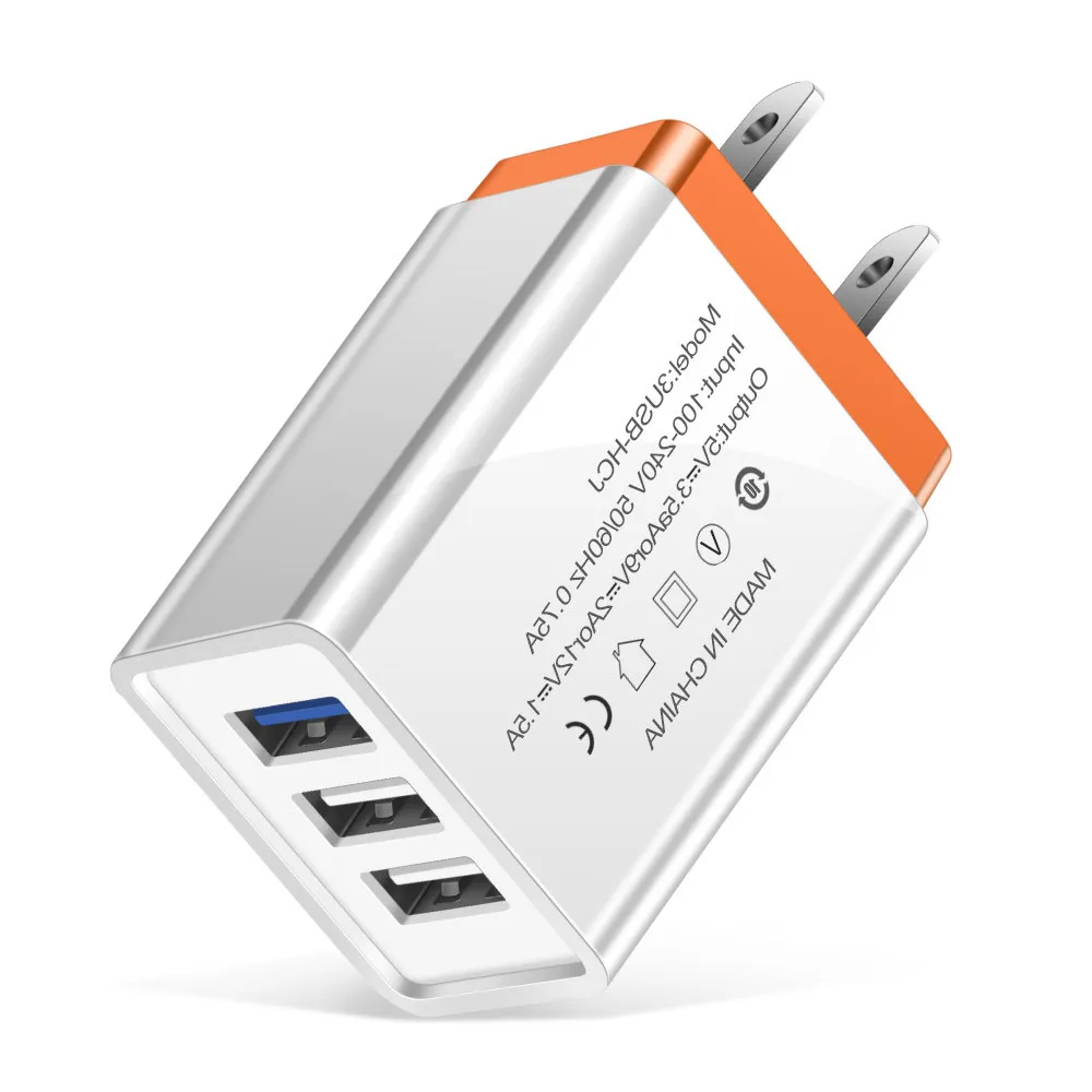 3 порта USB зарядное устройство Быстрая зарядка настенный мобильный телефон зарядное устройство s EU/US зарядное устройство для iphone X samsung Xiaomi huawei USB адаптер питания
