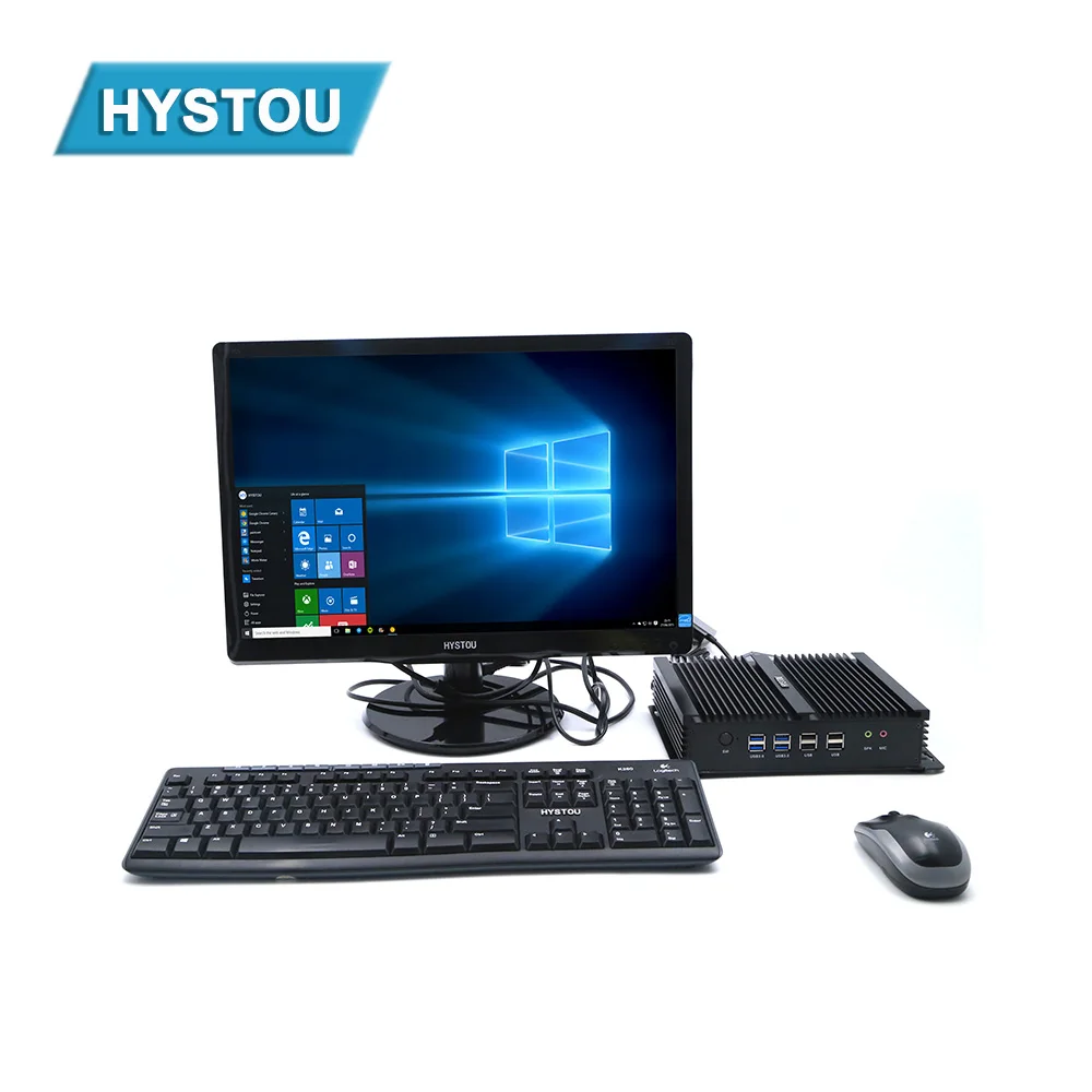 Minipc windows10 i7 5550U dual LAN HDMI 2,0 VGA pc itx 4USB 3,0 windows 7 mSATA SSD Windows мини компьютер промышленный i5 безвентиляторный