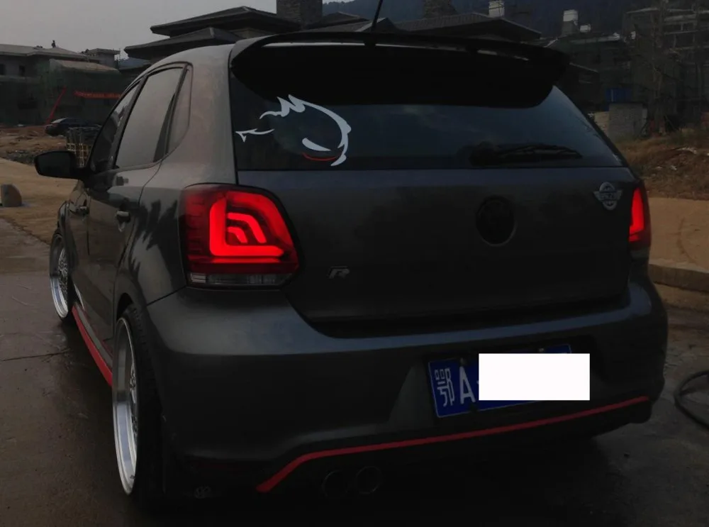 KOWELL стайлинга автомобилей для VW POLO задних сигнальных огней, 2010 2011 2012 2013- задние фонари светодиодный задний фонарь светодиодный DRL+ тормоз+ Парк+ сигнала