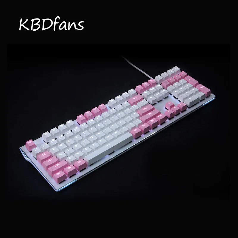 Kbdfans 108 ключ PBT двойной снимок просвечивающие с подсветкой для Corsair K65 K70 logitech G710