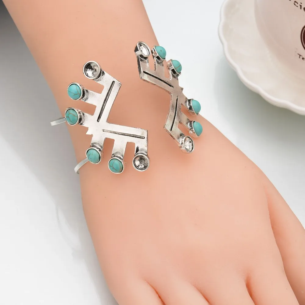 UAM Регулируемый широкий серебряный цвет Ювелирная геометрическая форма цинковый