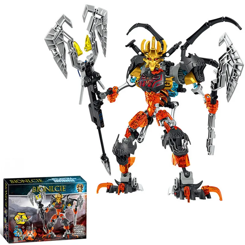 Новый строительный блок BIONICLE Ekimu UXAR кетар акида терак мелум игрушки кубики