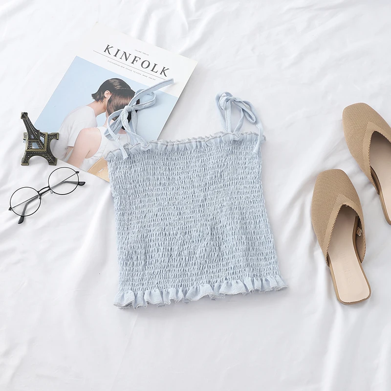 2019 новые летние комплекты из 3 предметов женский модный топ на бретелях + короткие