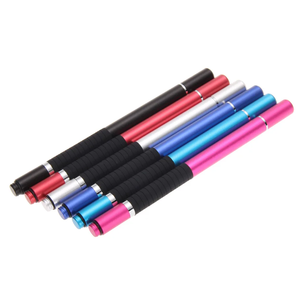 Новая металлическая шариковая ручка 2 в 1 стилус для рисования емкостный