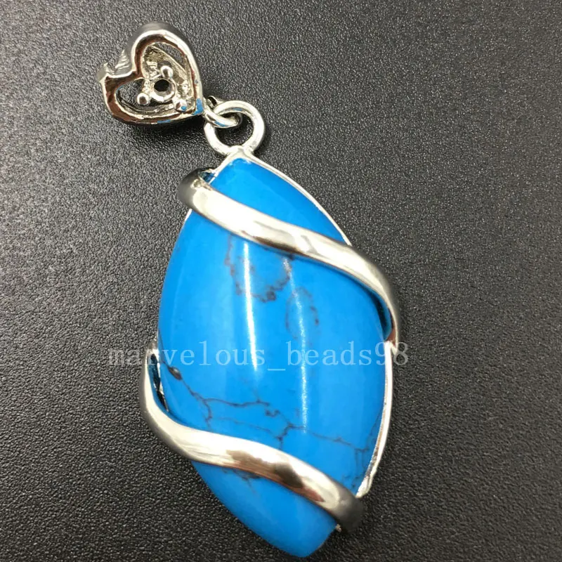 Опаловый кристалл малахит лазурит тигры глаз Howlite женский и мужской кулон бисер