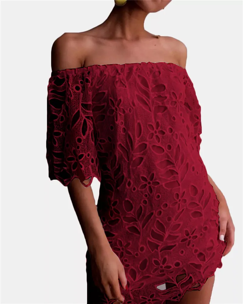 Белое кружевное платье с открытыми плечами мини женское летнее Jurk Vestido Banco черное платье сексуальное Sukienki платье без бретелек
