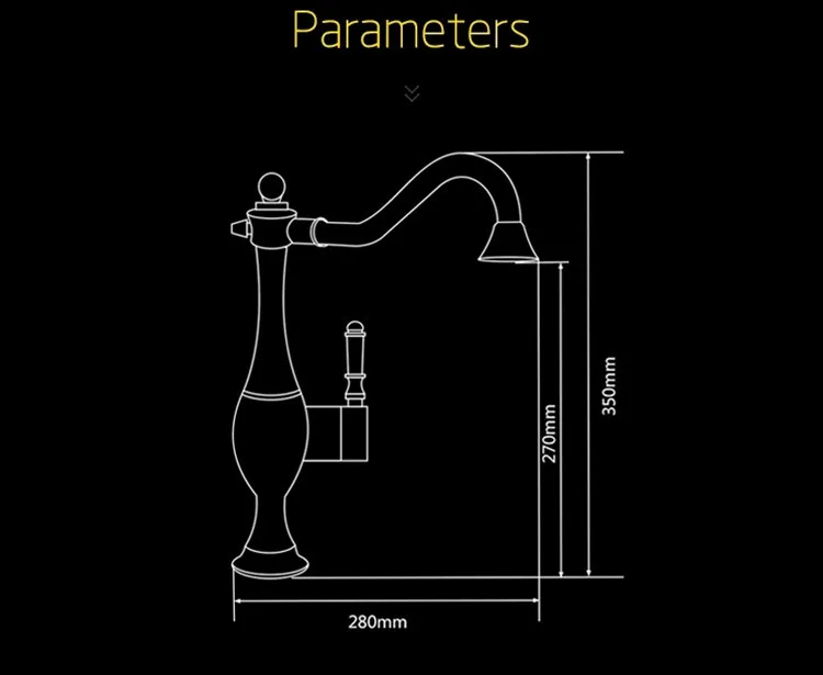 Новое поступление 2018 высококачественный Полированный Медный поворотный кран