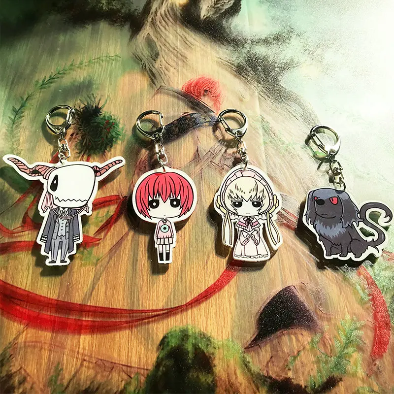 Chise & Elias Ainsworth милый аниме брелок Mahoutsukai No Yome Hatori акриловый кулон с жетоном