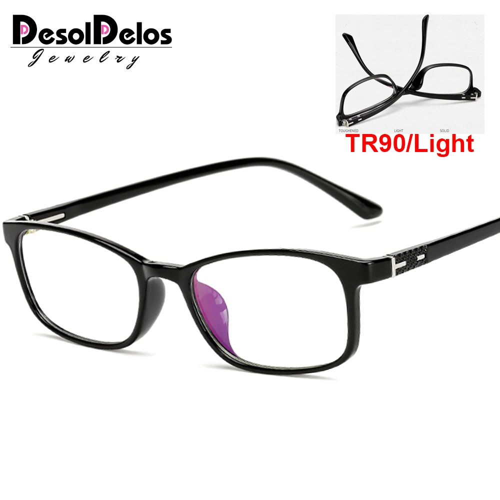 TR90 титановое стекло оправа мужские прямоугольные очки прозрачные линзы es 2019