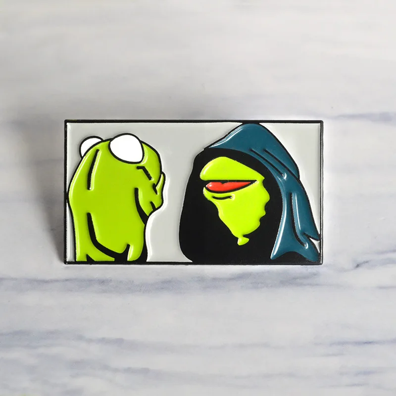 Европейская и американская мода мультфильм животное злой Кермит Лягушка
