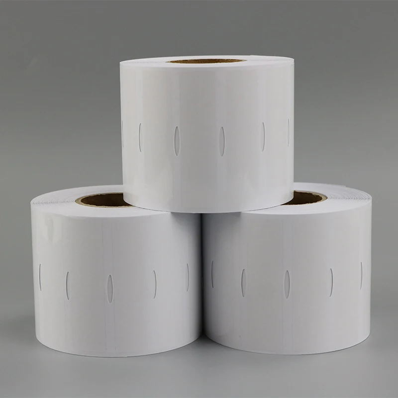 

70mm*18mm*1000PCS Transparent PET perforated tear off label note code stickers