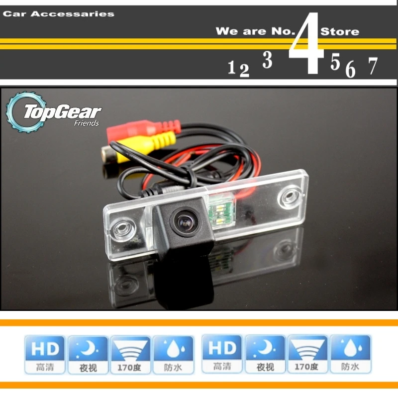 Автомобильная камера Liislee для TOYOTA Sequoia заднего вида высокого качества