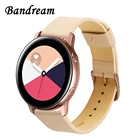 Ремешок для часов Samsung Galaxy Watch Active R500, 40 мм, 44 мм, из натуральной кожи, цвета розового золота