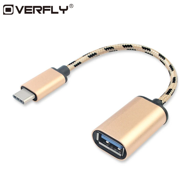 Overfly USB 3 1 тип c к OTG Кабель адаптер конвертер C кабель для samsung huawei планшет Android аудио