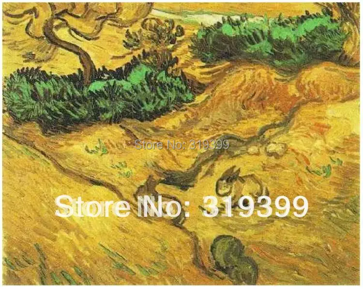 Картина маслом из льняного холста с двумя кроликами от Vincent Van Gogh 100% ручная работа