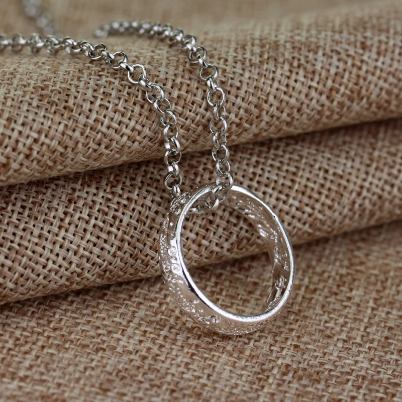 Movie The Lord Of One Rings Stainless Steel Hobbit Charm Statement Pendant Jewelry Gift For Man Women Fans | Украшения и
