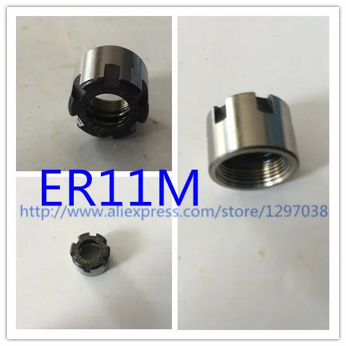 

Free shipping type M nut 3 PCS ER11M nut carved machine extension rod the handle nut