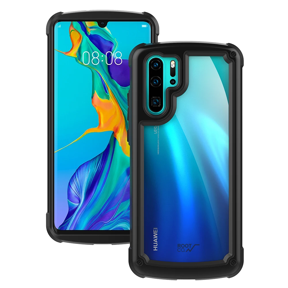 Прозрачный акриловый ПК задняя Рамка гибридный чехол для телефона Huawei P30 Pro
