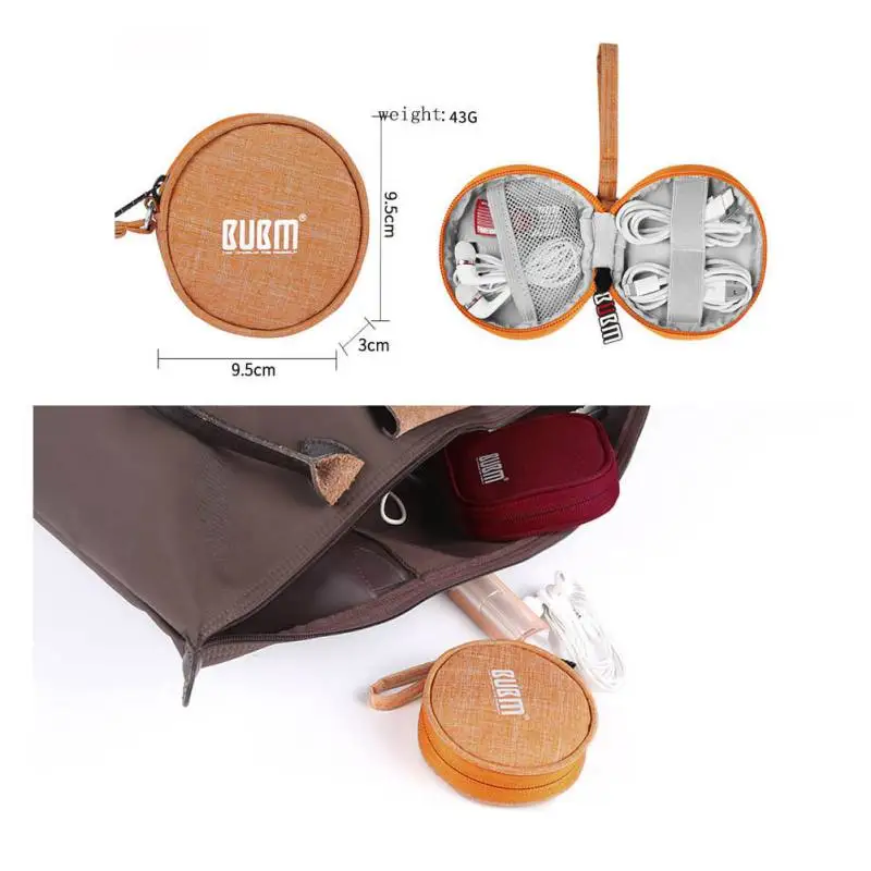 BUBM Bag Small Electronics and Accessories Earphone/Earbuds/Cable Change Purse Travel Pouch Carrying Case | Электроника