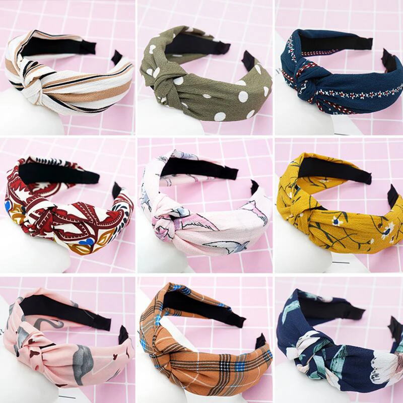 2018 TWDVS шляпы милый узел пластиковый головной убор женские ободки для женщин