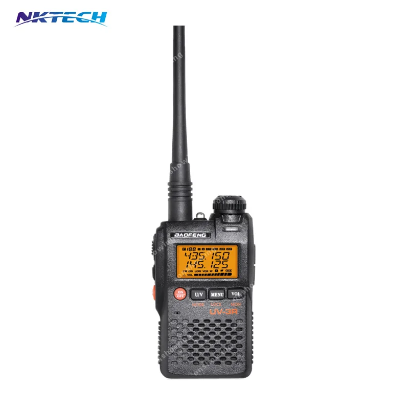 Baofeng черный UV-3R УКВ Dual Band 136-174/400-470 CTCSS cdcss двухстороннее радио | Мобильные телефоны