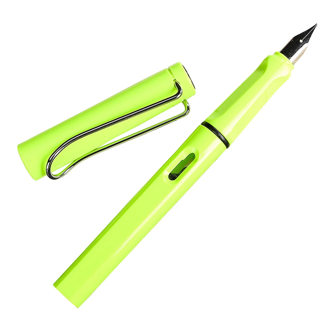 fluorescent green FangNymph 0,5 мм 0,38 мм цветная Новая мода авторучка Высокое качество Сменные чернила ручка бизнес студенческие канцелярские принадлежности - Цвет: fluorescent green