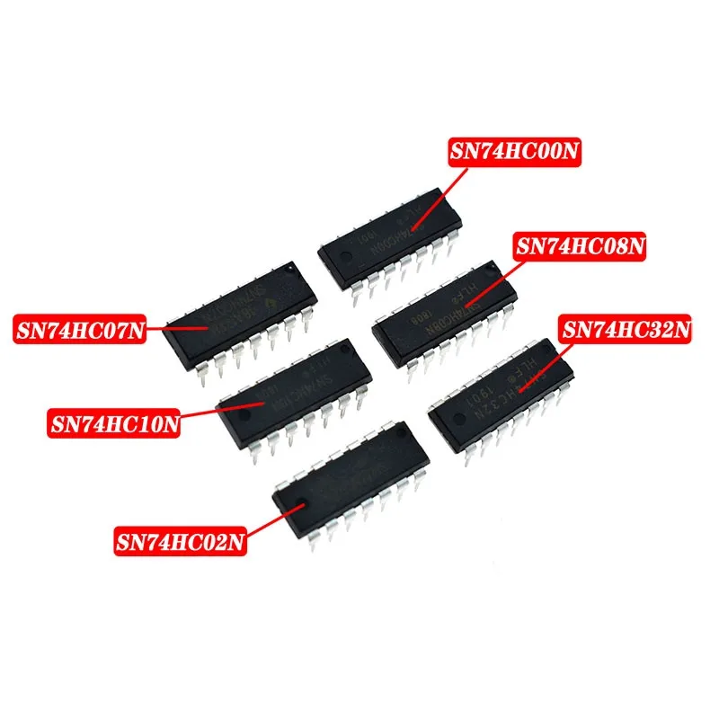 Новый чип SN74HC00N SN74HC02N SN74HC07N SN74HC08N SN74HC10N SN74HC32N DIP - 14 74HC00 74HC02 74HC07 74HC08 74HC10 74HC32 10 шт. |