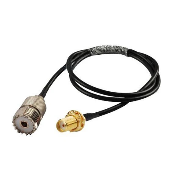 

RF coaxial cable SMA female to UHF SO239 PL259 female RG58 50CM