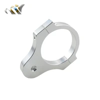 mofo caizhuangshi aluminum steering damper fork frame mounting clamp bracket foot fixer for motorcycle bike modification silver