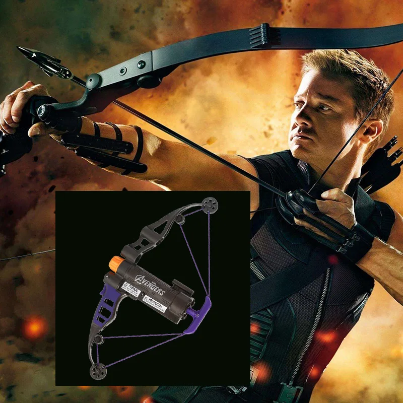 Игрушечный пистолет Hasbro Marvel Мстители Hawkeye Longshot лук Клинтон Фрэнсис Бартон пули