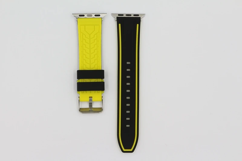Band for Apple Watch Series 1 2 3 Sport Strap IWatch Soft Silicone Replacement + Stainless Steel Adapters 38mm 42mm | Наручные часы